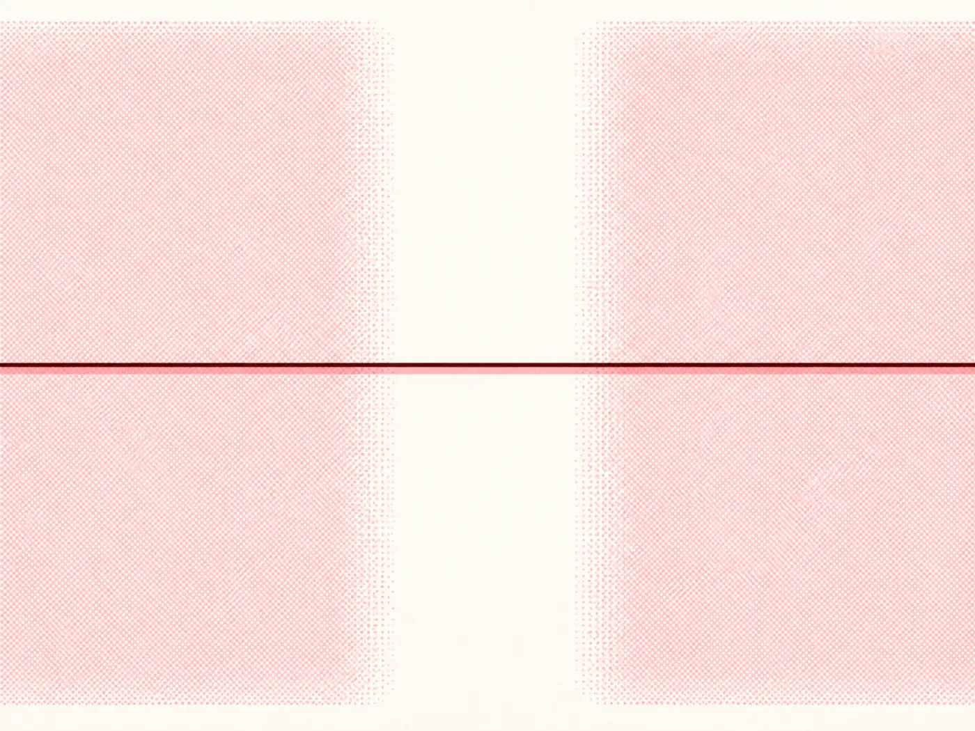 Two separate grounds with an empty gap between them, and one unbroken line running straight across both.