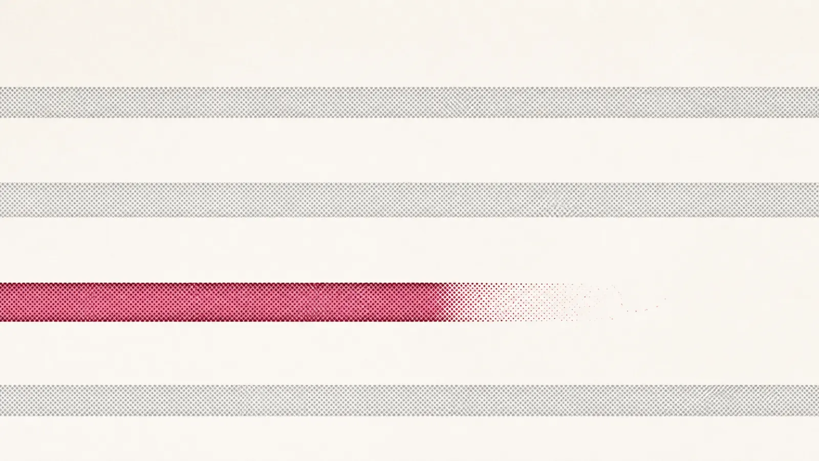 Four parallel tracks. Three run off both edges of the frame; the fourth stops short.